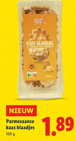 Lidl Parmezaanse kaas blaadjes aanbieding