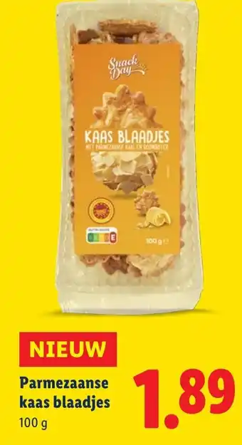 Lidl Parmezaanse kaas blaadjes aanbieding