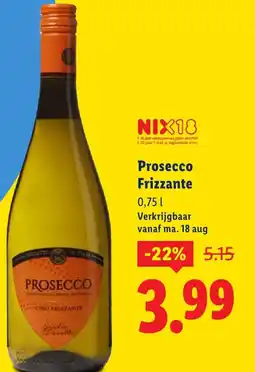 Lidl Prosecco Frizzante aanbieding