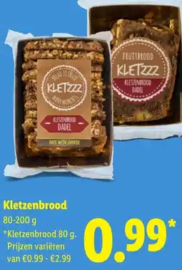 Lidl Kletzenbrood aanbieding