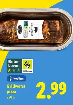 Lidl Grillworst pizza aanbieding