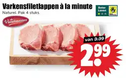 Dirk Varkensfiletlappen à la minute aanbieding