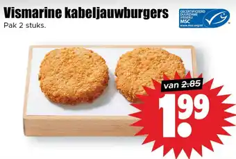 Dirk Vismarine kabeljauwburgers aanbieding