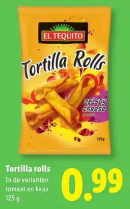 Lidl Tortilla rolls aanbieding