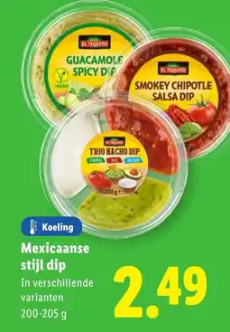 Lidl Mexicaanse stijl dip aanbieding