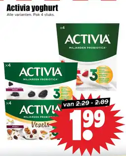 Dirk Activia yoghurt aanbieding