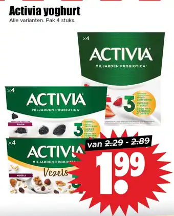 Dirk Activia yoghurt aanbieding