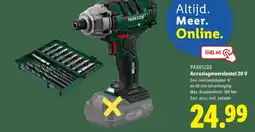 Lidl Parkside Accuslagmoersleutel 20 V aanbieding
