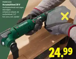 Lidl Parkside Accumultitool 20 V aanbieding