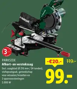 Lidl PARKSIDE Afkort en verstekzaag aanbieding