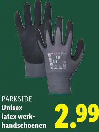 Lidl Parkside Unisex latex werk handschoenen aanbieding