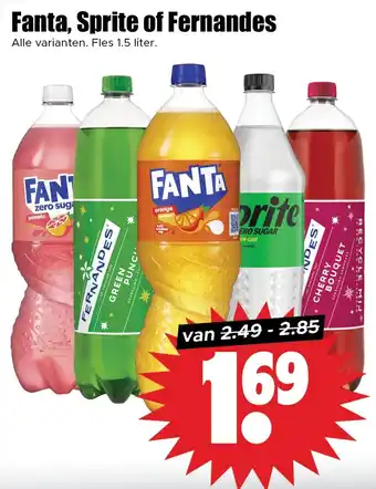 Dirk Fanta, Sprite of Fernandes aanbieding