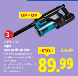 Lidl Silvercrest Aqua accusteelstofzuiger aanbieding