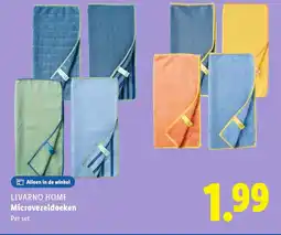 Lidl Livarno home microvezeldoeken aanbieding