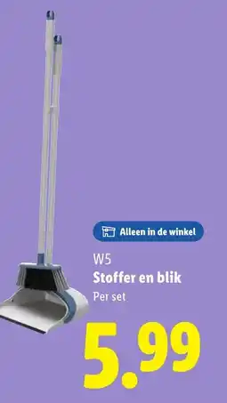 Lidl W5 Stoffer en blik aanbieding
