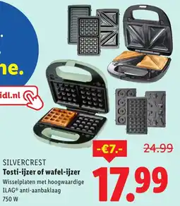Lidl Silvercrest Tosti ijzer of wafel ijzer aanbieding