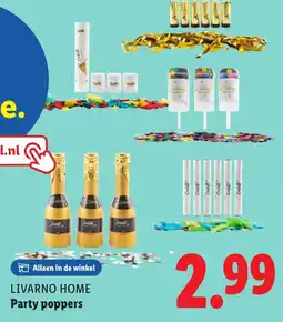 Lidl Livarno home Party poppers aanbieding