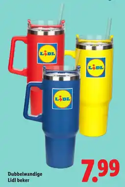Lidl Dubbelwandige Lidl beker aanbieding