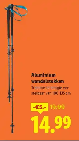 Lidl Aluminium wandelstokken aanbieding