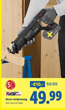 Lidl Accu-reciprozaag aanbieding