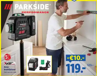 Lidl Accu kruislijnlaser aanbieding