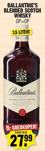 Dirk Ballantine's Blended Scotch Whisky aanbieding