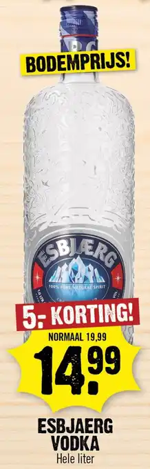 Dirk Esbjaerg Vodka aanbieding
