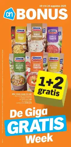 Albert Heijn Alle Unox soep in zak aanbieding