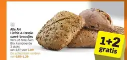 Albert Heijn Alle AH Liefde & Passie carré-broodjes Vers uit onze oven aanbieding