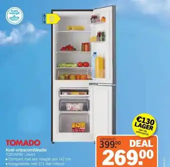 Albert Heijn Tomado Koel vriescombinatie aanbieding