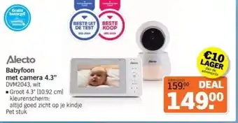 Albert Heijn Alecto Babyfoon met camera 4.3 aanbieding