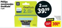 Kruidvat Philips navulmesjes OneBlade aanbieding