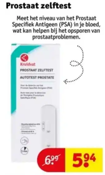 Kruidvat Prostaat zelftest aanbieding