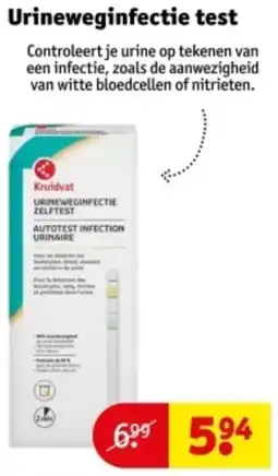 Kruidvat Urineweginfectie test aanbieding