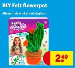 Kruidvat DIY Felt flowerpot aanbieding