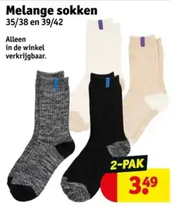 Kruidvat Melange sokken aanbieding