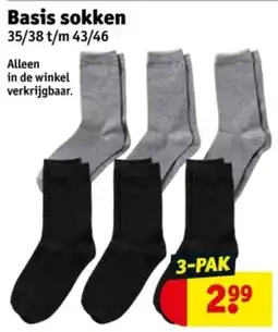 Kruidvat Basis Sokken aanbieding