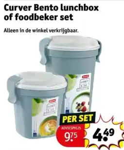Kruidvat Curver Bento Lunchbox of Foodbeker Set aanbieding