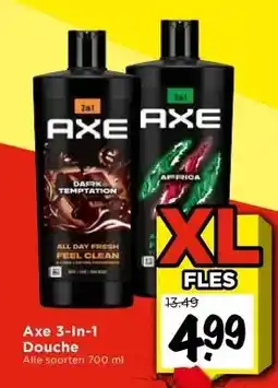 Vomar Voordeelmarkt Axe 3-In-1 Douche aanbieding