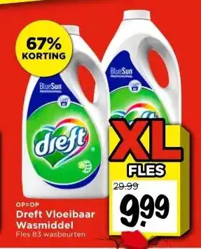 Vomar Voordeelmarkt Dreft Vloeibaar Wasmiddel aanbieding