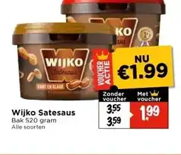 Vomar Voordeelmarkt Wijko Satesaus aanbieding
