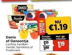 Vomar Voordeelmarkt Danio of Danoontje aanbieding