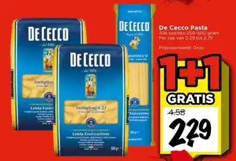 Vomar Voordeelmarkt De Cecco Pasta aanbieding