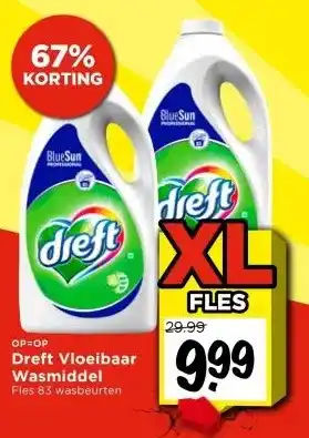Vomar Voordeelmarkt Dreft Vloeibaar Wasmiddel aanbieding