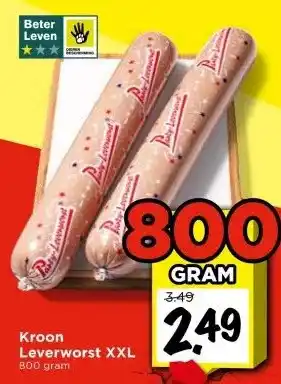 Vomar Voordeelmarkt Kroon Leverworst XXL aanbieding