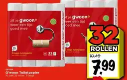 Vomar Voordeelmarkt G'woon Toiletpapier aanbieding