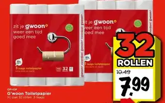 Vomar Voordeelmarkt G'woon Toiletpapier aanbieding
