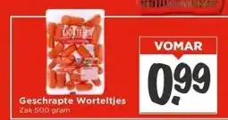 Vomar Voordeelmarkt Geschrapte Worteltjes aanbieding