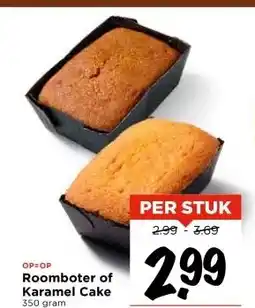 Vomar Voordeelmarkt Roomboter of Karamel Cake 350 gram aanbieding