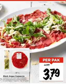 Vomar Voordeelmarkt Black Angus Carpaccio aanbieding